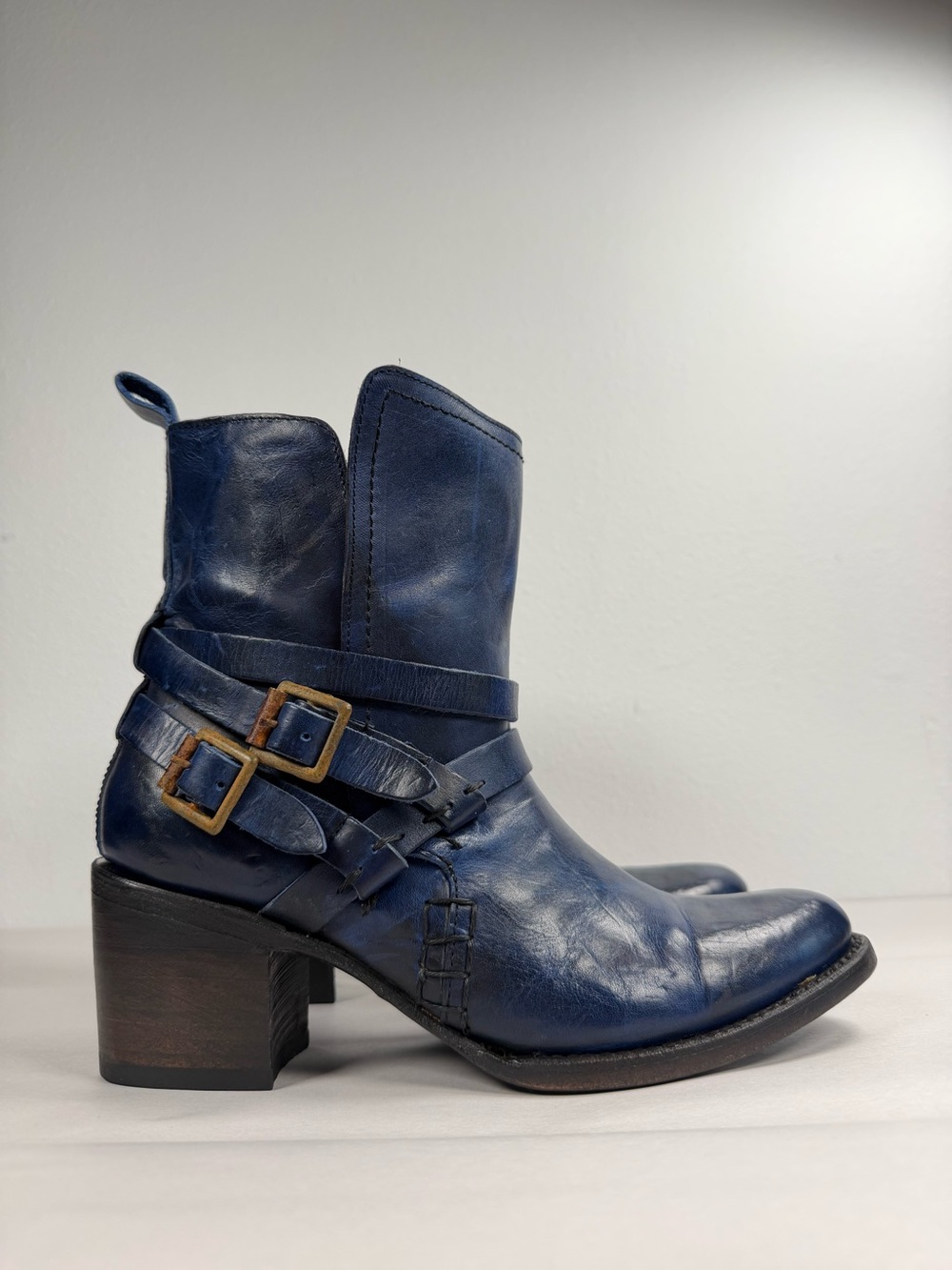 Freebird By Steven “Saint” Women’s Boots/Booties Size 8 Blue Oiled Leather
